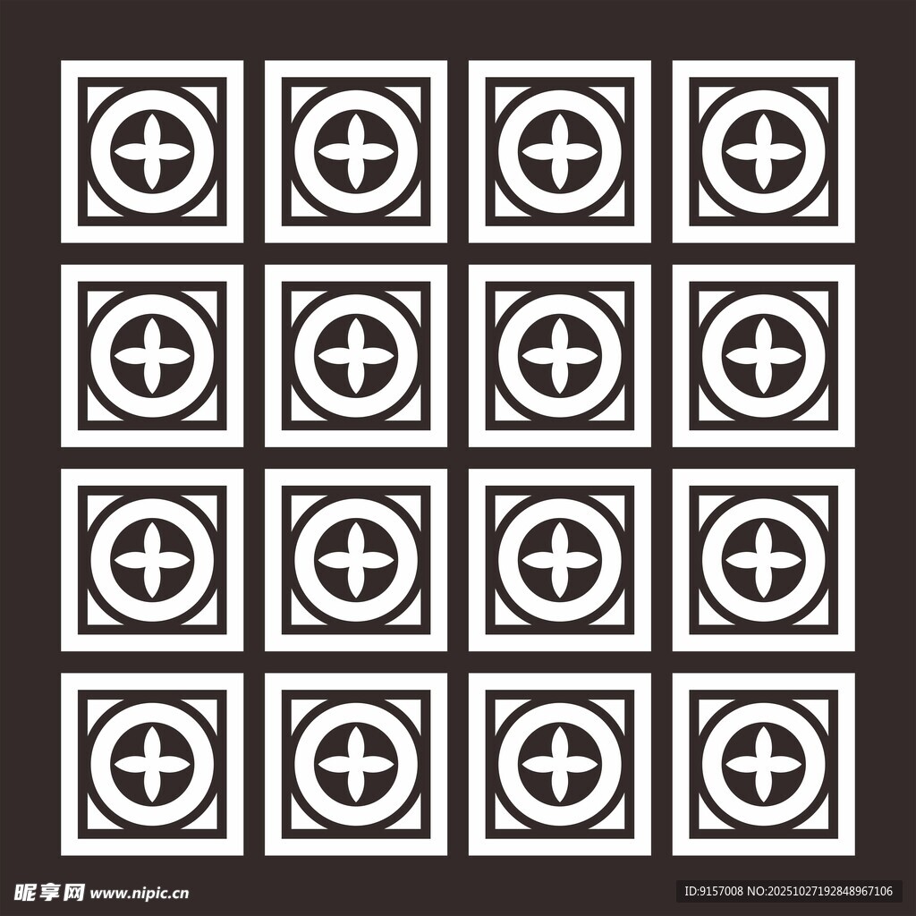 几何图案装饰的瓷砖