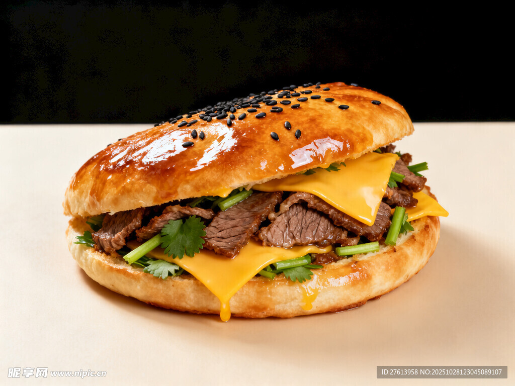 芝士牛肉汉堡