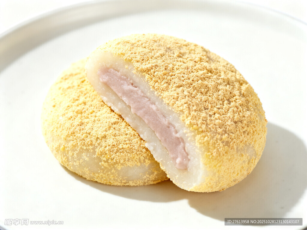 切开的芋泥小贝