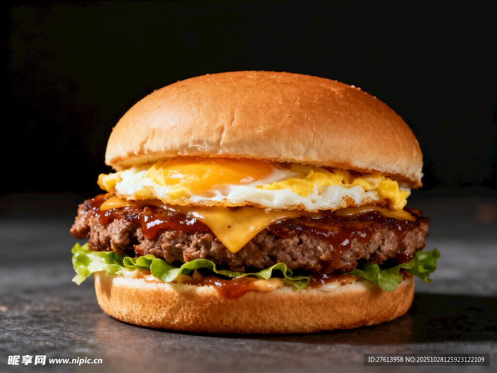 牛肉芝士汉堡