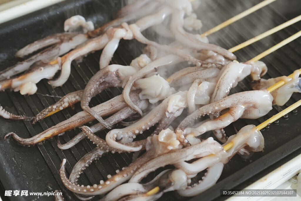烤鱿鱼串