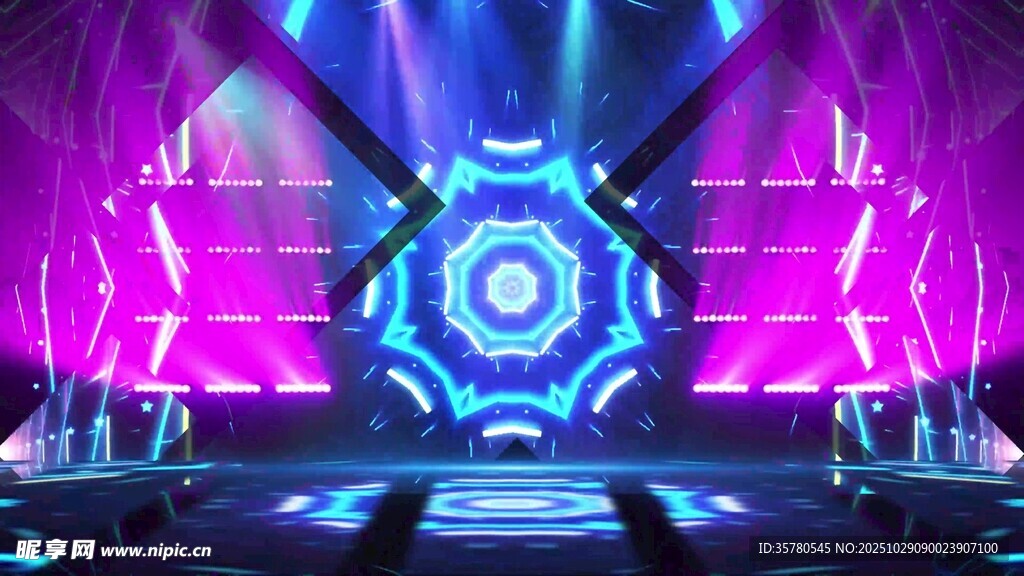 炫酷舞台灯光效果展示