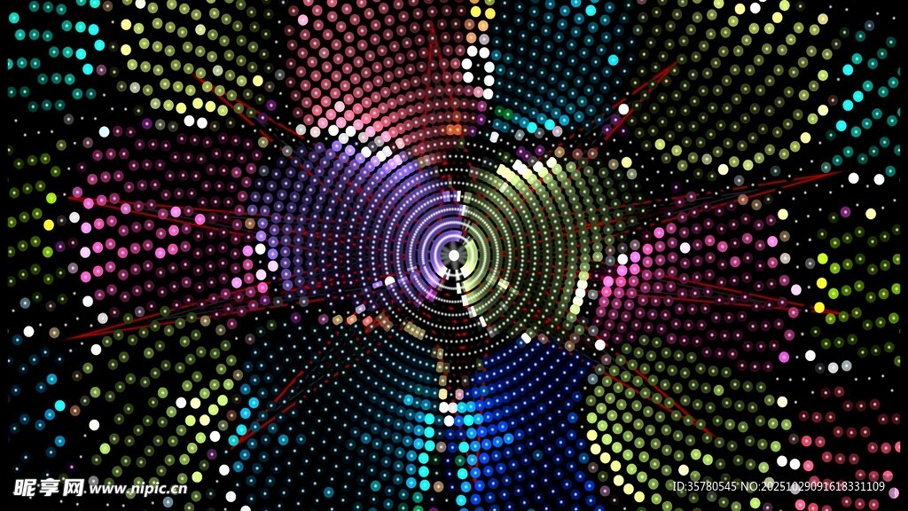 绚丽多彩的灯光艺术景观