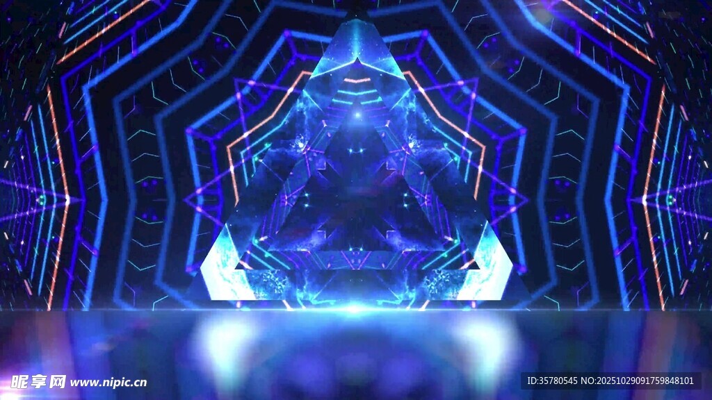 炫彩几何灯光舞台场景