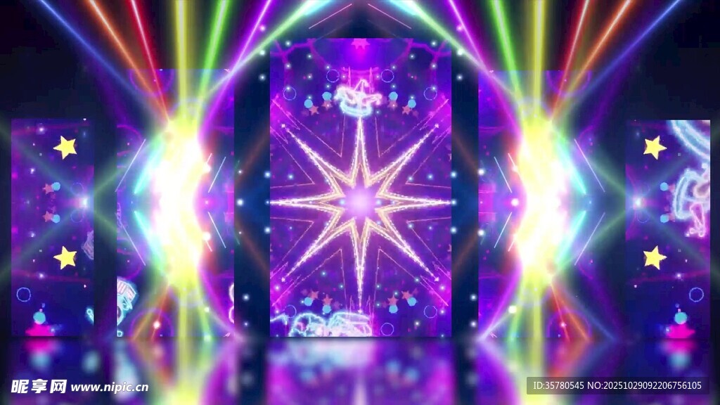 绚丽舞台灯光秀场景
