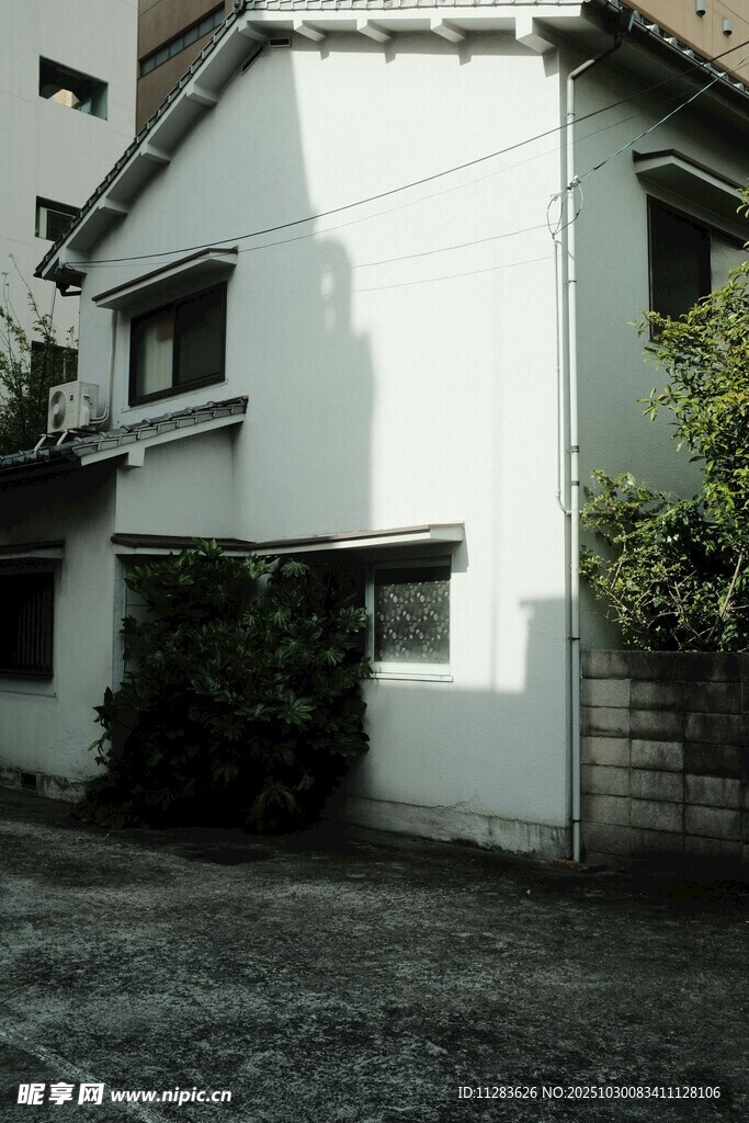 简约白色独栋住宅外观