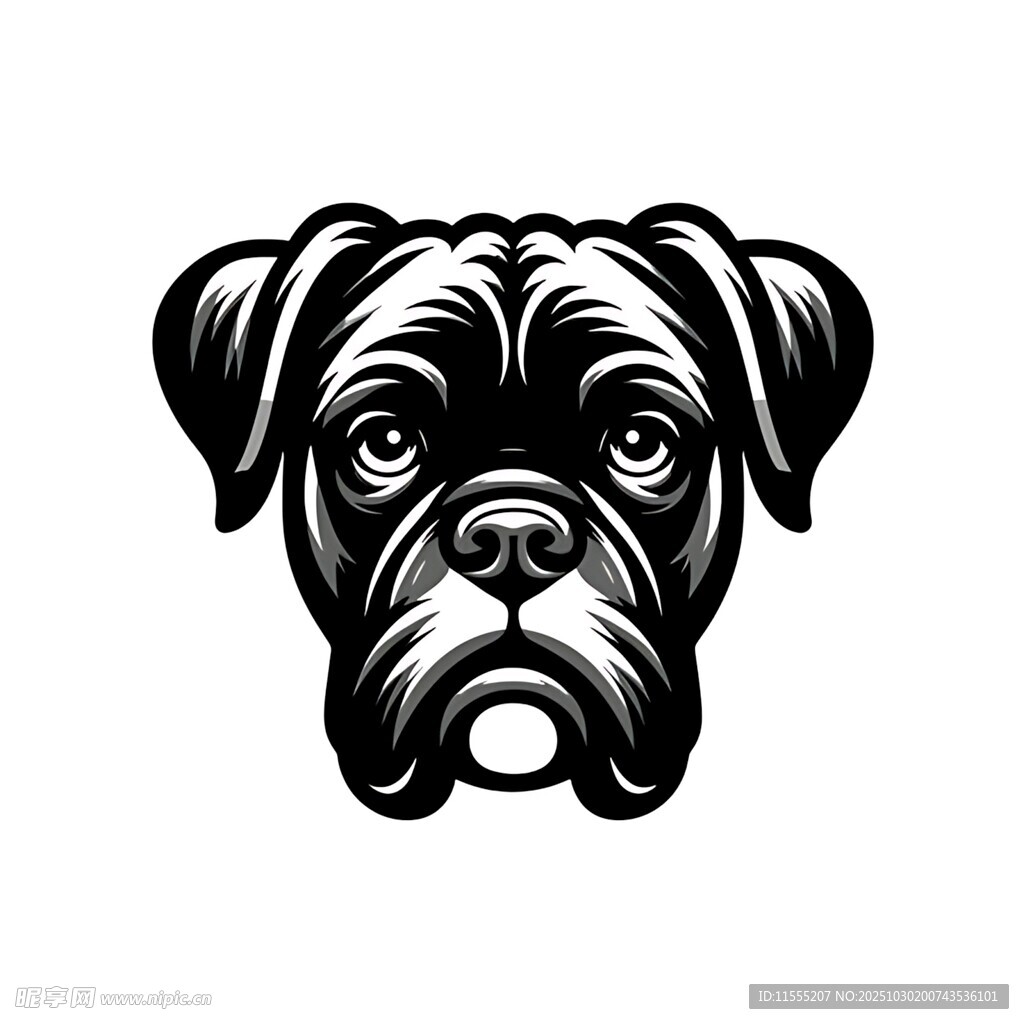 拳击犬头像