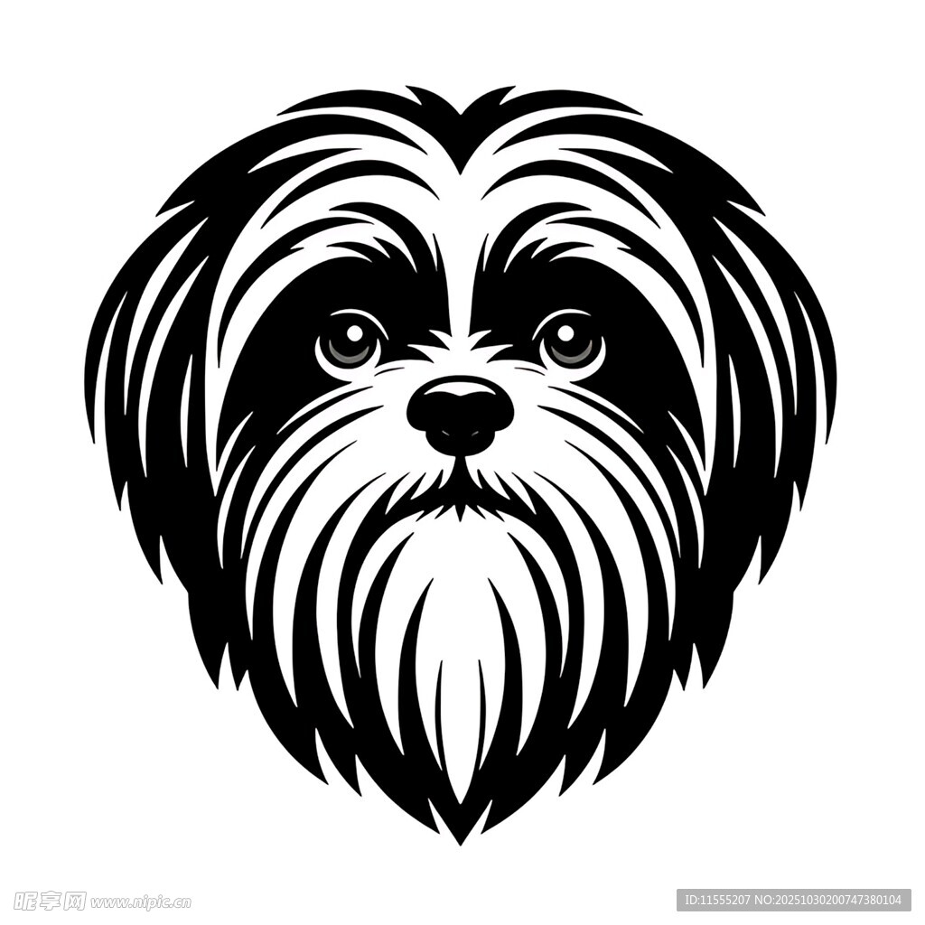 可爱卷毛犬头像