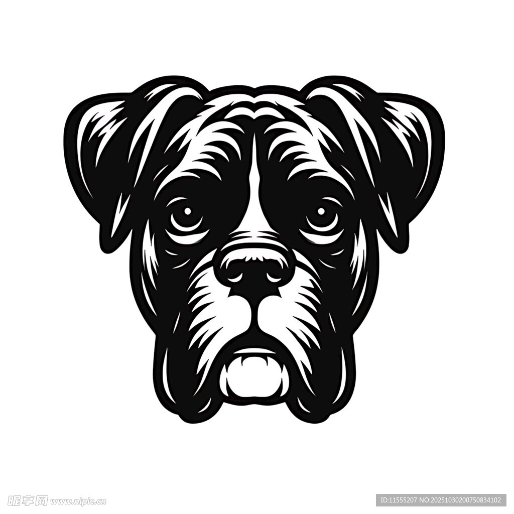 拳击犬头像