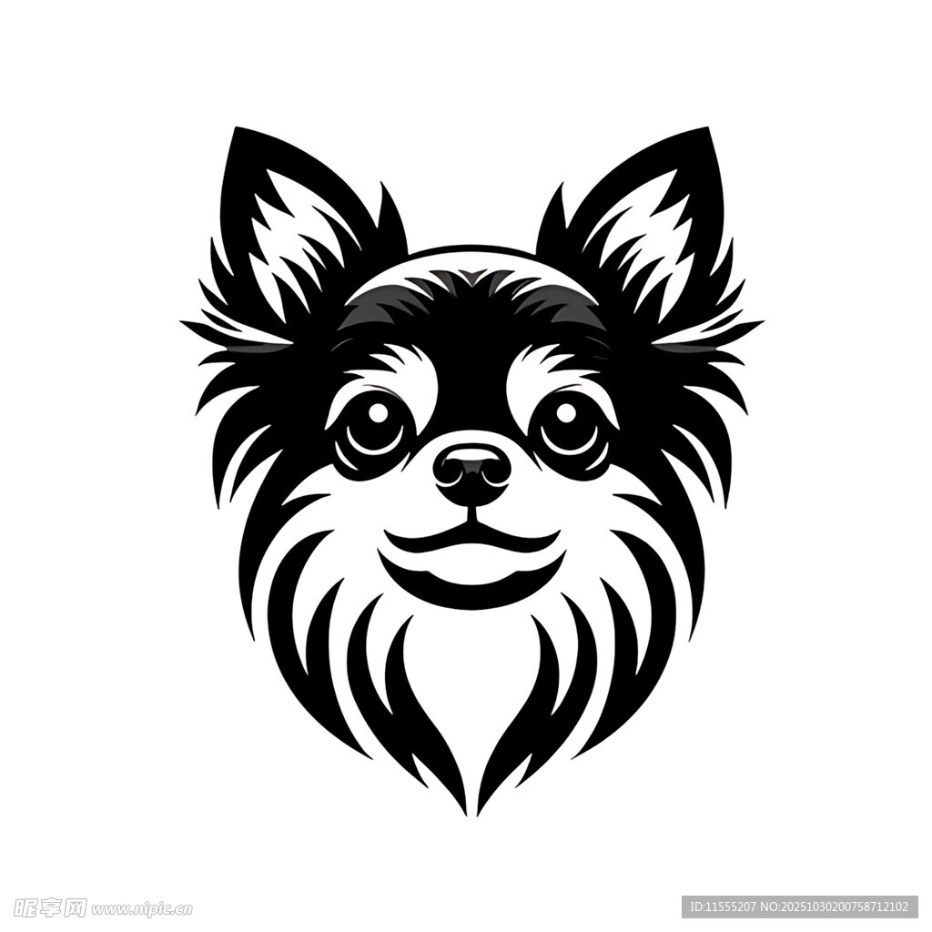 可爱吉娃娃头像设计