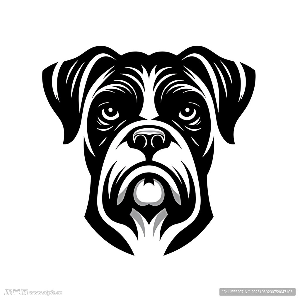 拳击犬头像