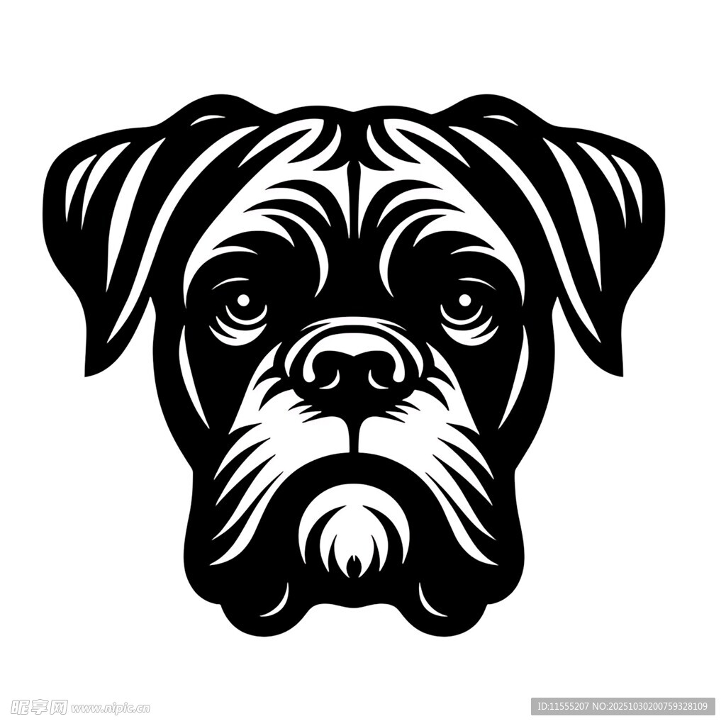 拳击犬头像