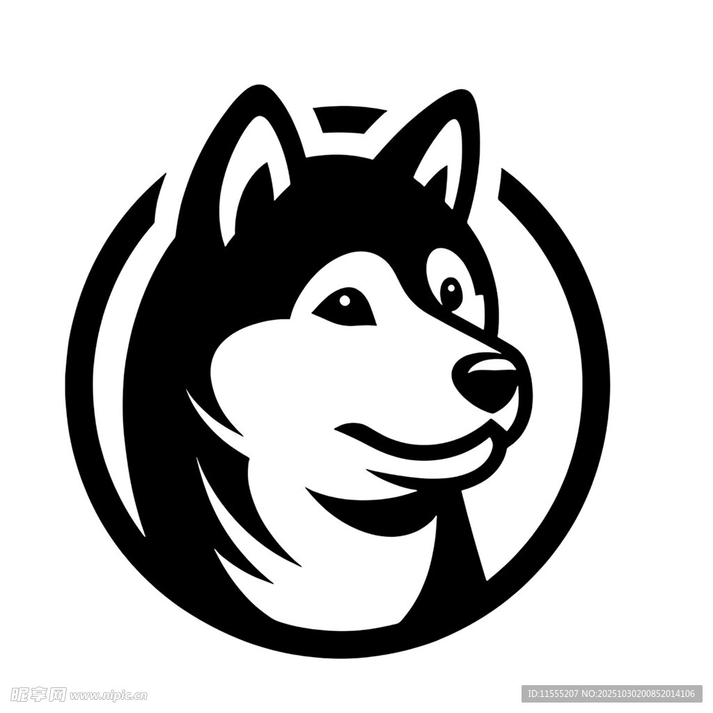 哈士奇头像图标