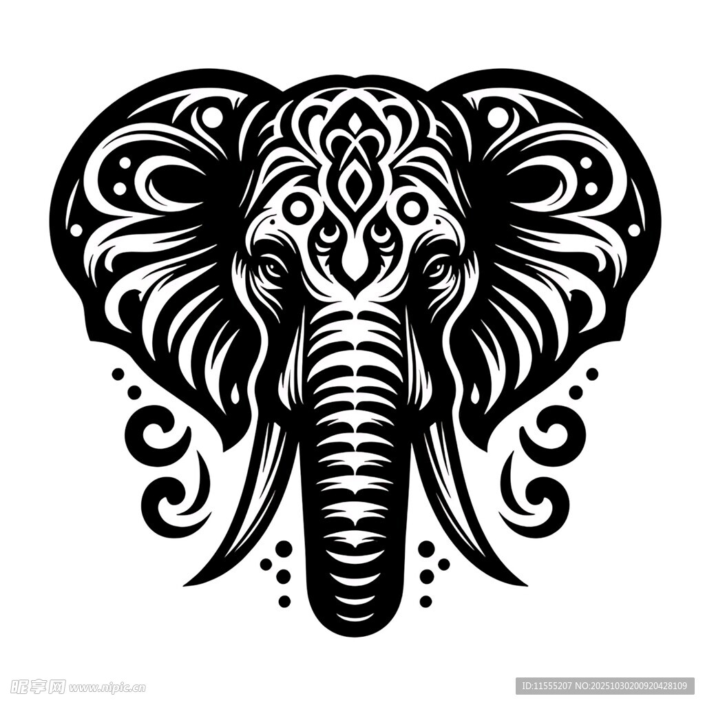 大象图案装饰艺术设计