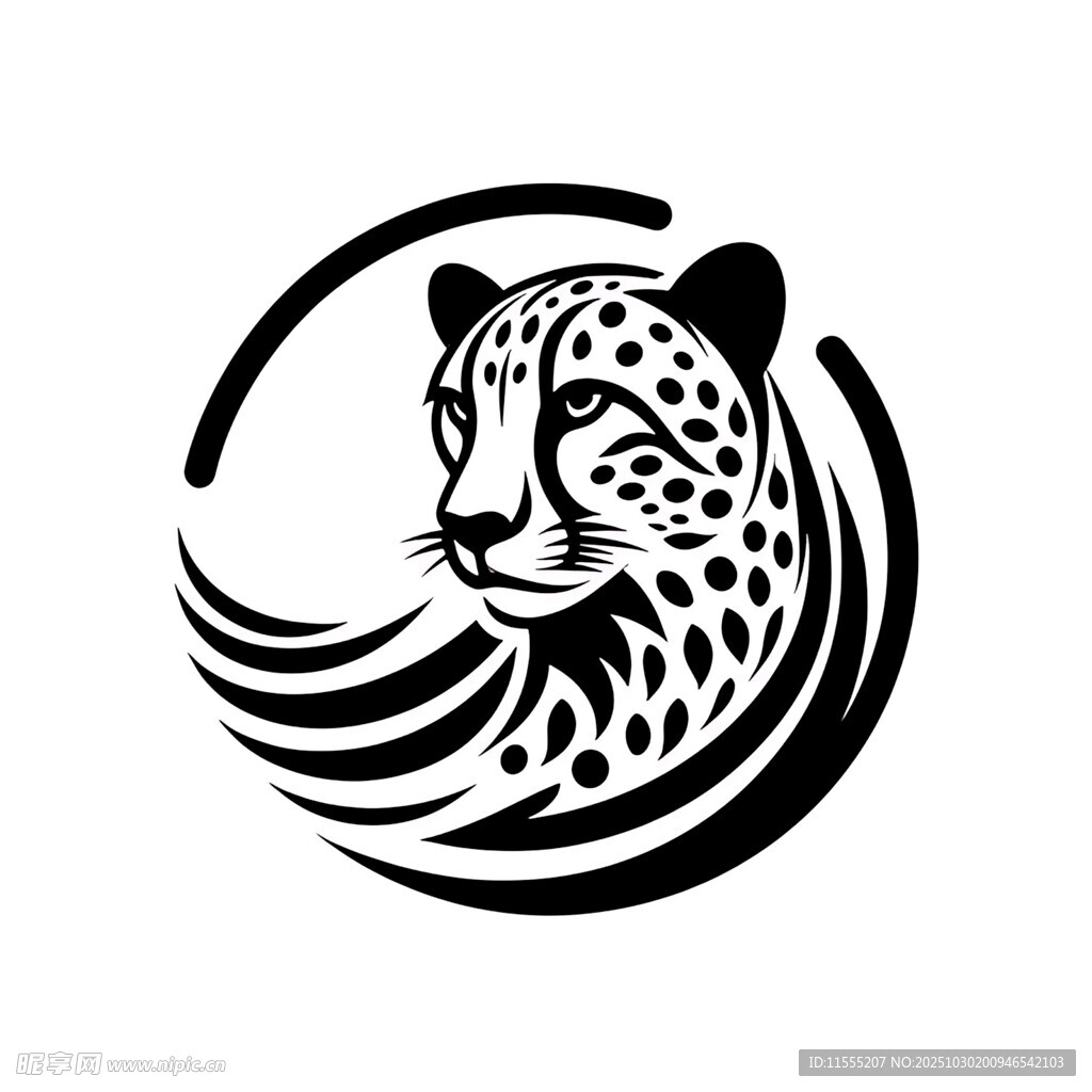 猎豹标志图案设计