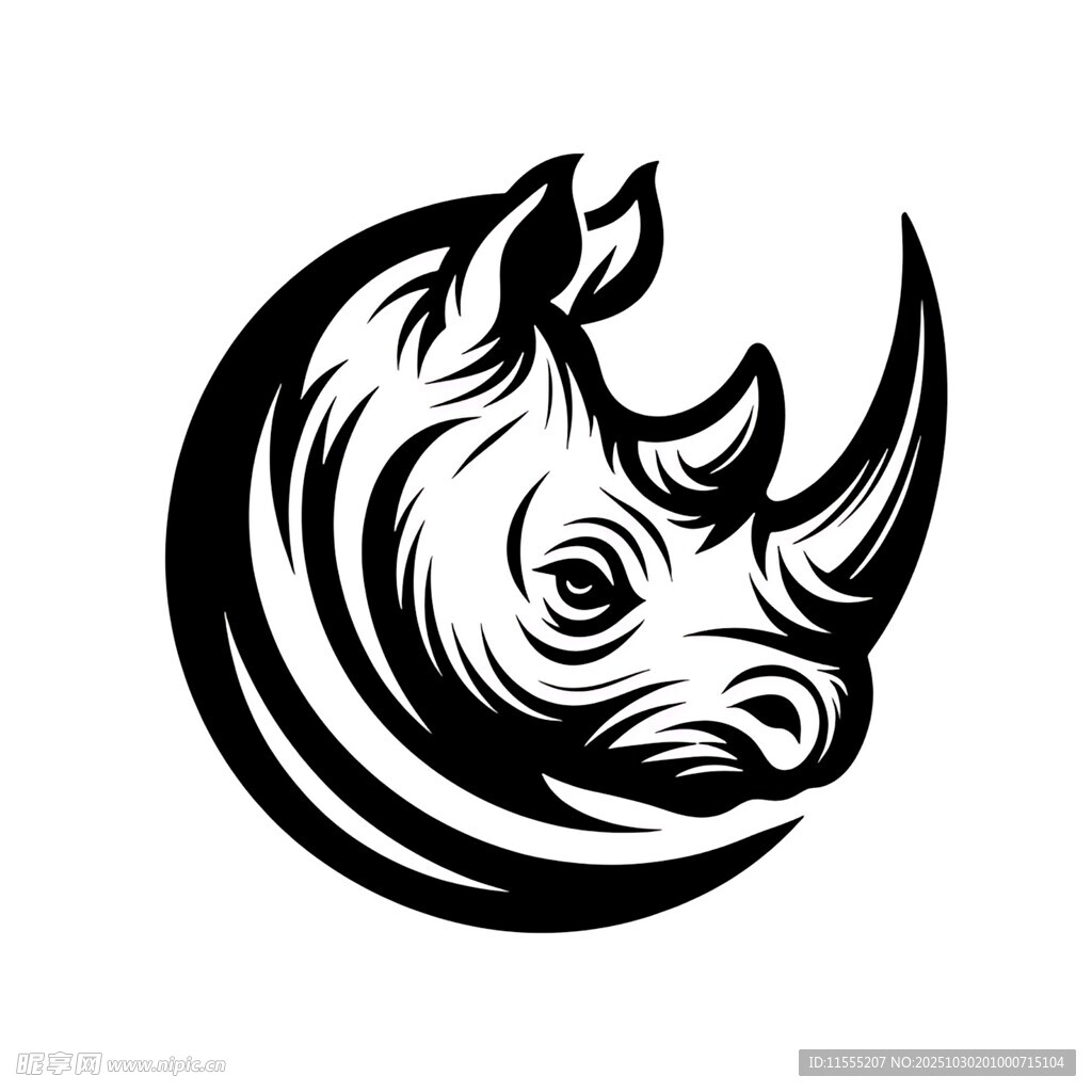犀牛标志图案