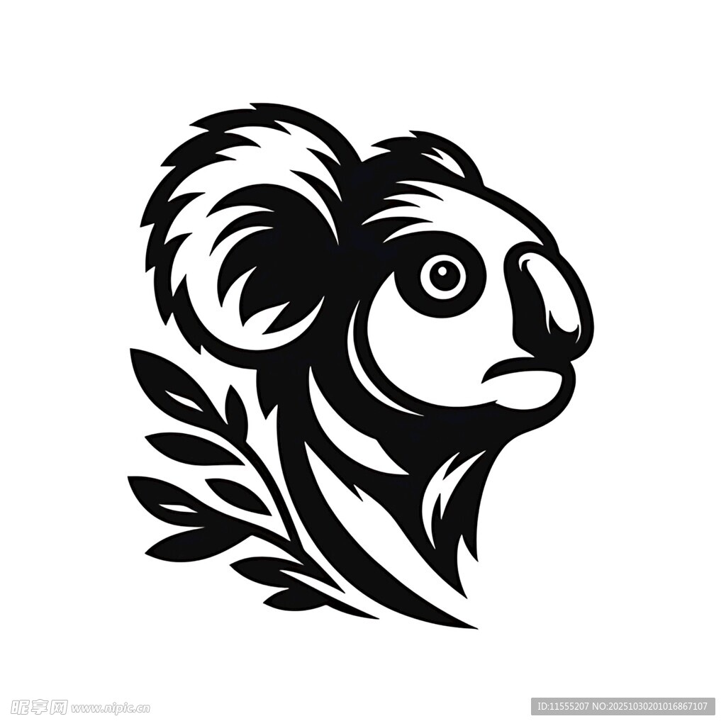 考拉头像图案设计