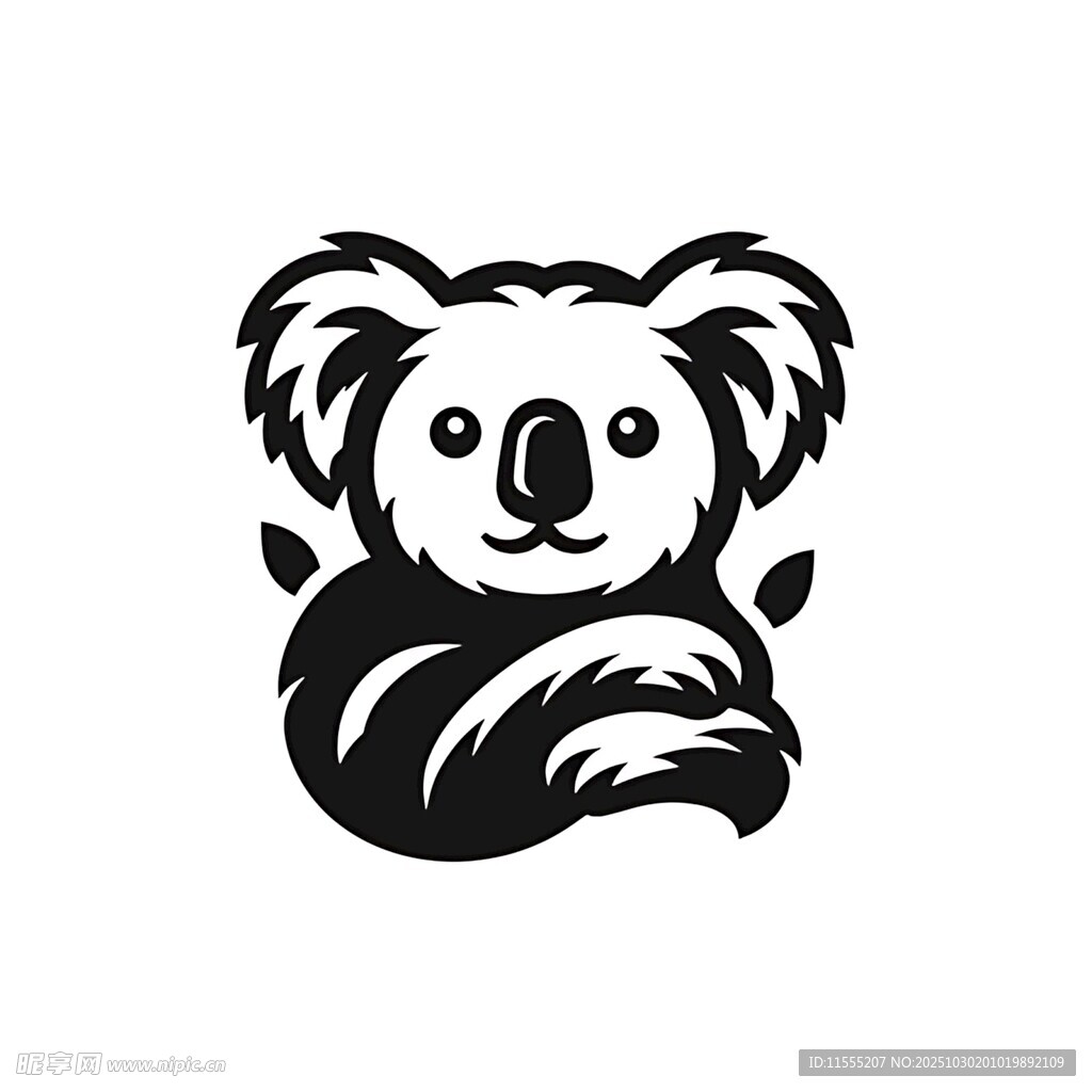 可爱考拉标志图案