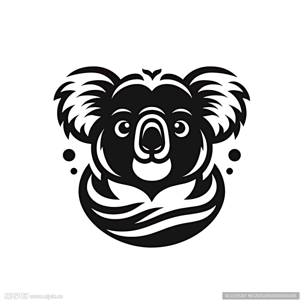 可爱考拉卡通形象设计