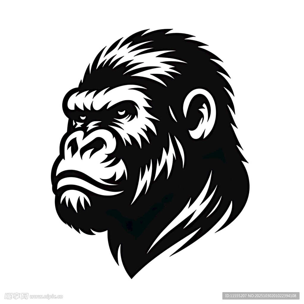 大猩猩头像设计