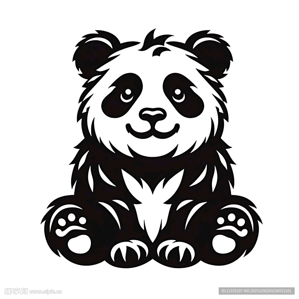 可爱熊猫卡通形象