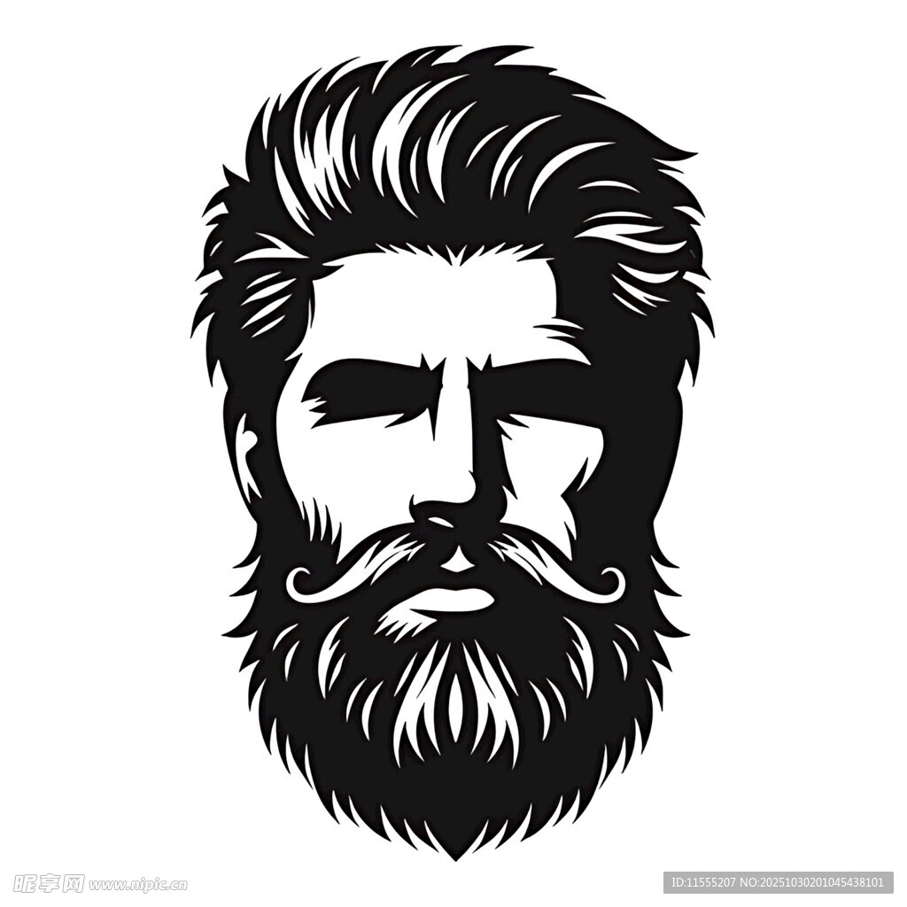 时尚胡须男士头像