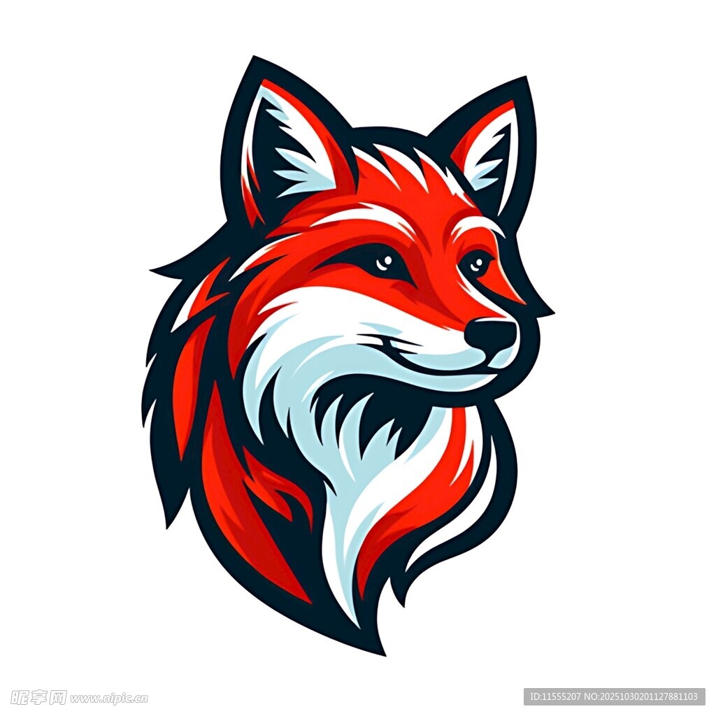 狐狸标志图案设计