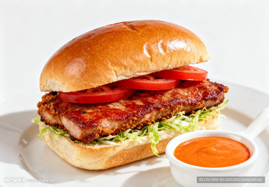 猪排汉堡