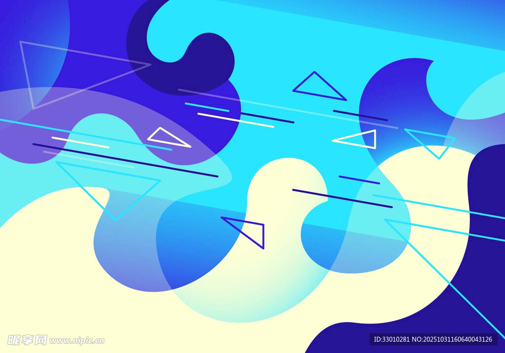 抽象几何风格多彩背景图案