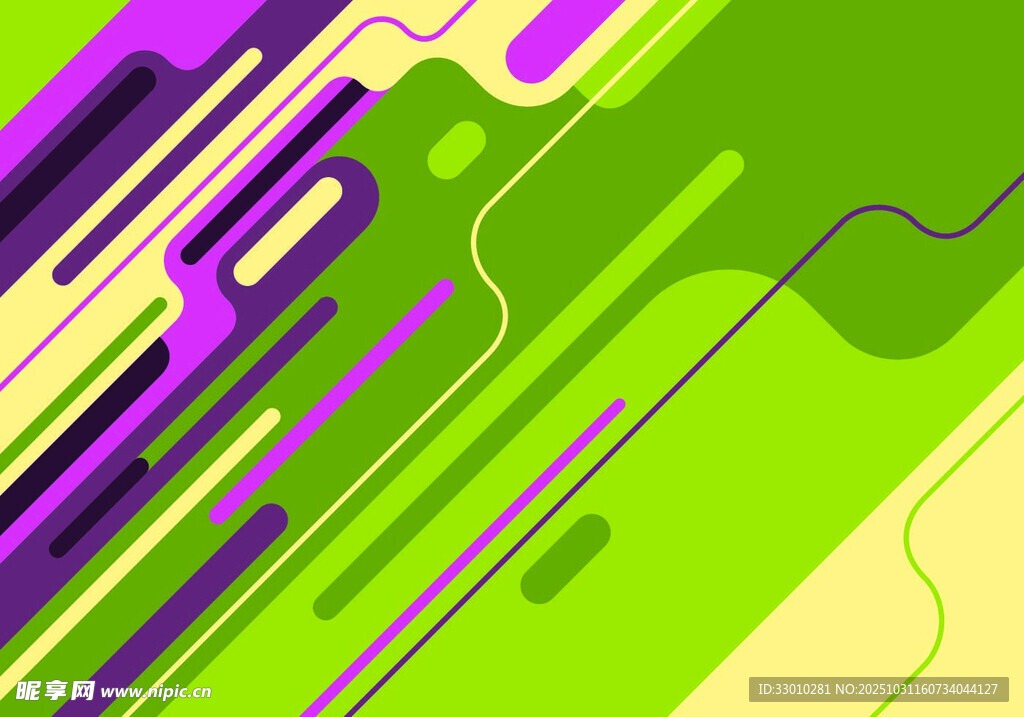 多彩几何线条抽象背景图