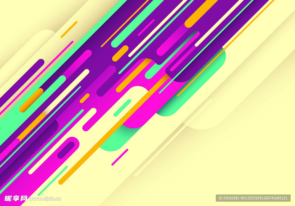 多彩线条抽象背景图案