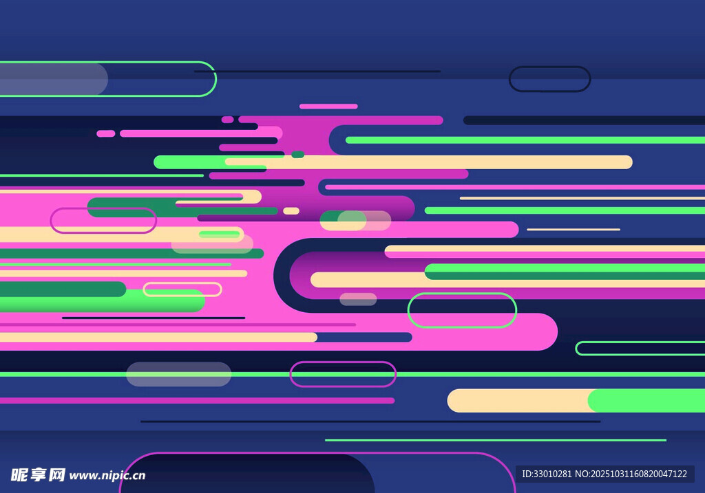 炫彩线条几何抽象背景图