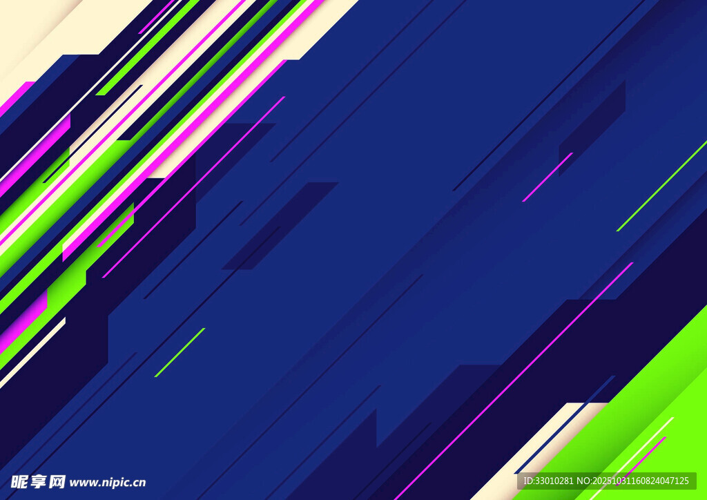 多彩线条抽象背景图