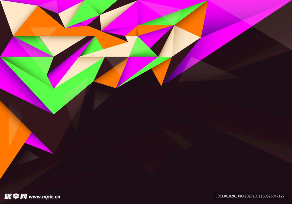 多彩几何抽象图案背景