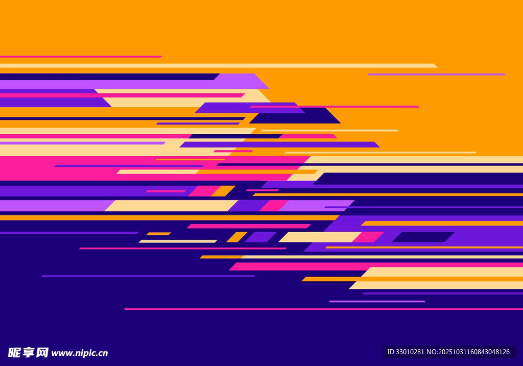 动感彩色线条抽象背景图