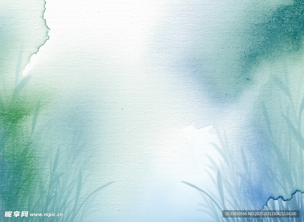 水墨意境朦胧自然风景