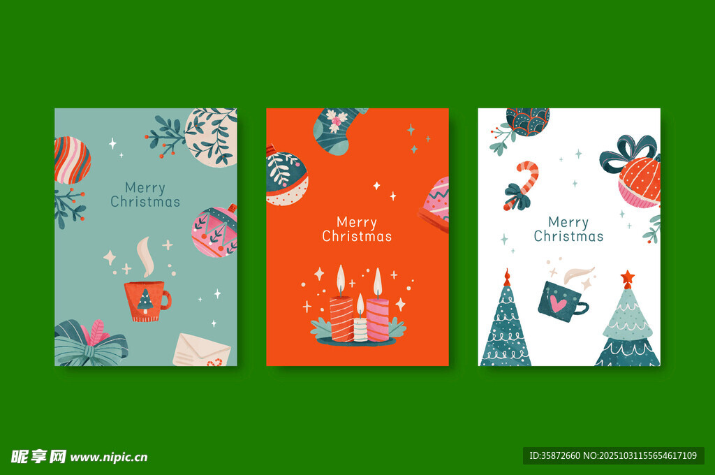 圣诞节主题插画设计