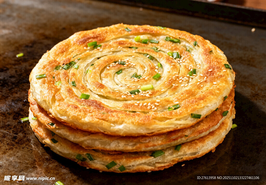 香酥葱花饼