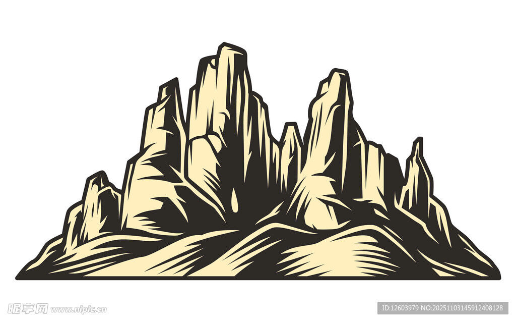 金色群山景观