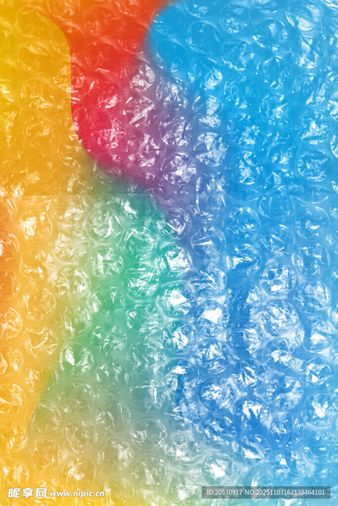 多彩梦幻泡沫纹理背景