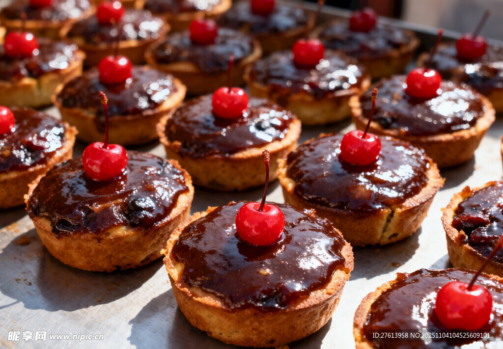 巧克力樱桃小蛋糕