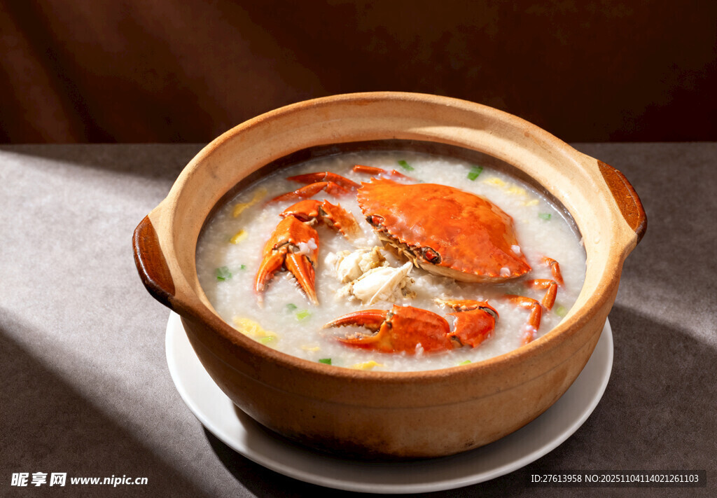 砂锅螃蟹粥