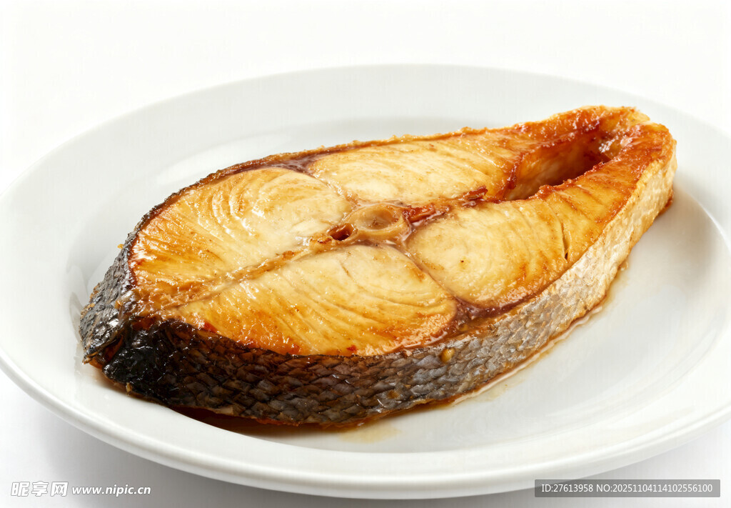 煎好的美味鱼肉