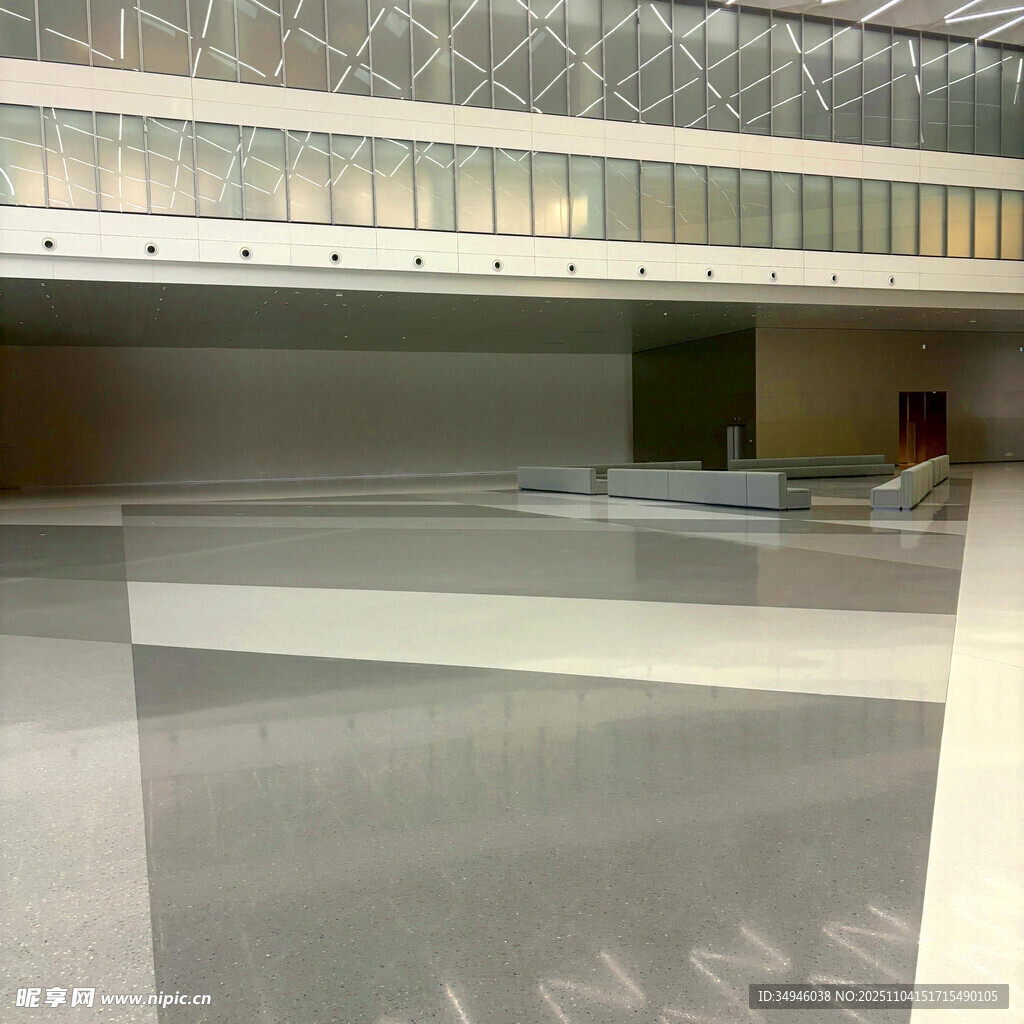 现代空旷室内空间场景