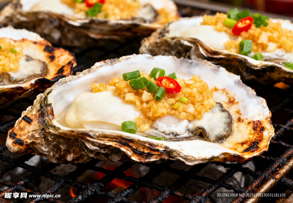 炭烤生蚝