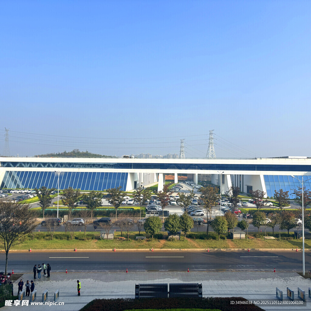 现代化机场外观景致