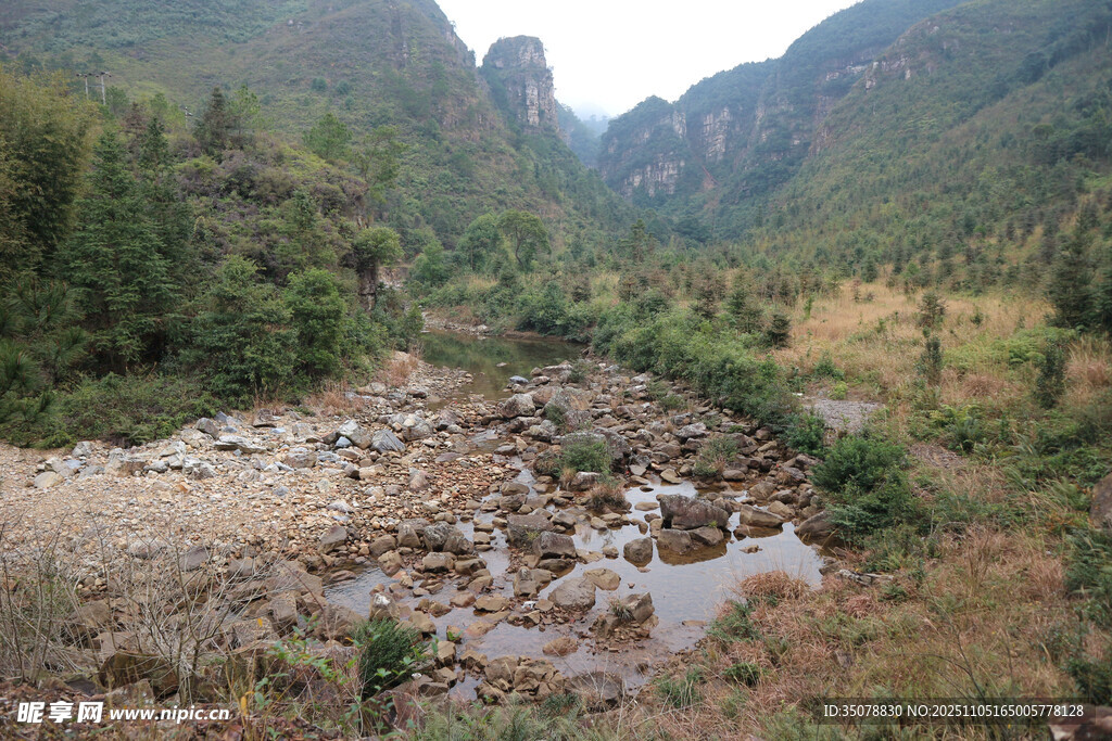 山间河谷风景