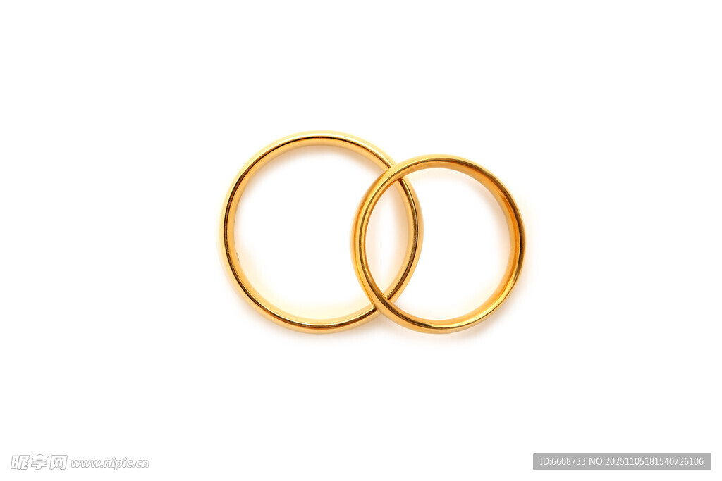 双金戒指特写