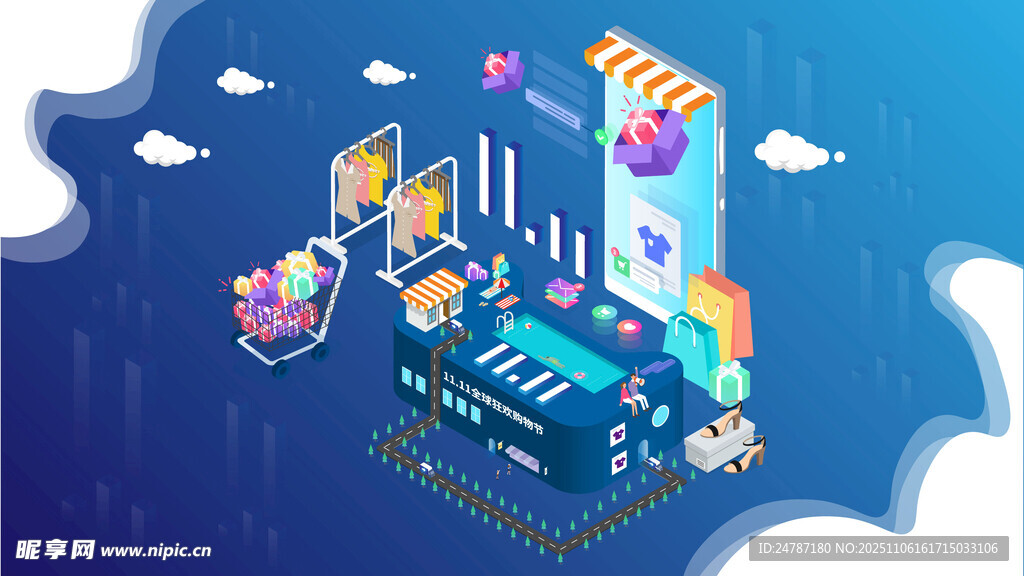 双11购物场景