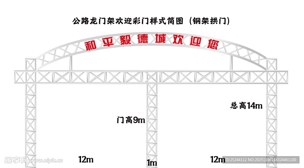 建筑施工现场大门